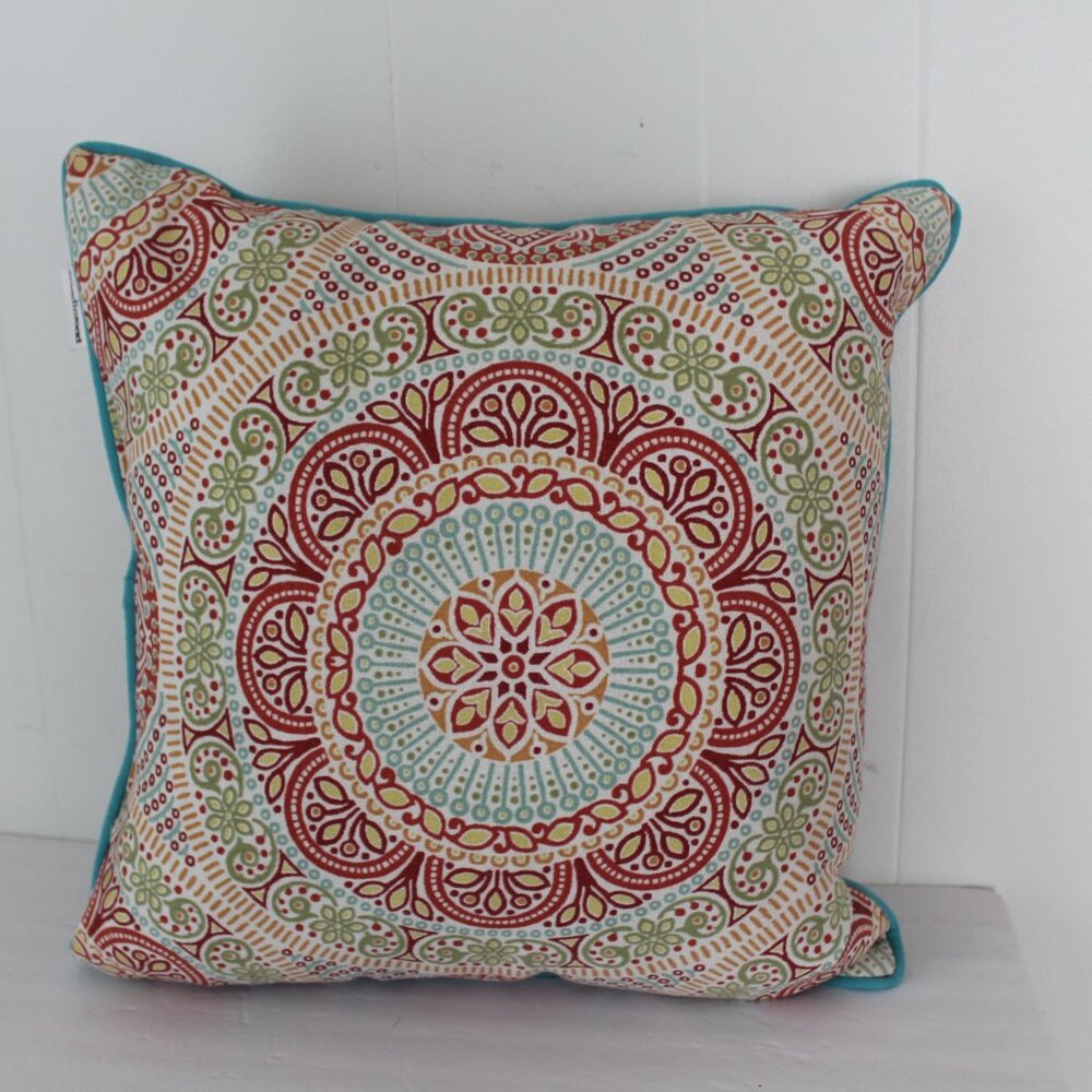 Grandinroad Janice Boho Paisley Indoor Outdoor Accent Pillow Set - Picture 9 of 15